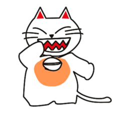 Fuku-chan happy cat sticker #1785732