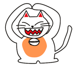 Fuku-chan happy cat sticker #1785734