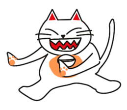 Fuku-chan happy cat sticker #1785736