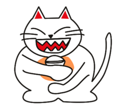 Fuku-chan happy cat sticker #1785737