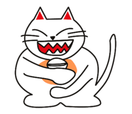 Fuku-chan happy cat sticker #1785737