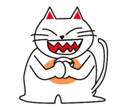 Fuku-chan happy cat sticker #1785738