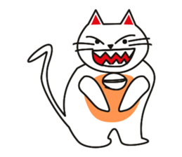 Fuku-chan happy cat sticker #1785739