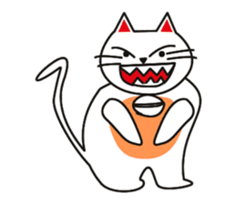 Fuku-chan happy cat sticker #1785739
