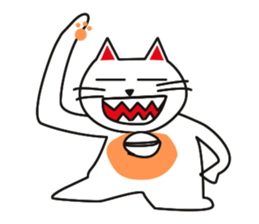 Fuku-chan happy cat sticker #1785741