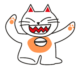 Fuku-chan happy cat sticker #1785742
