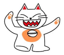 Fuku-chan happy cat sticker #1785742