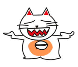 Fuku-chan happy cat sticker #1785743