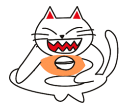 Fuku-chan happy cat sticker #1785744