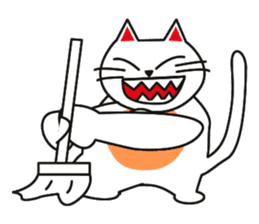 Fuku-chan happy cat sticker #1785745