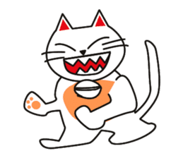 Fuku-chan happy cat sticker #1785746