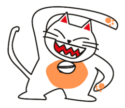 Fuku-chan happy cat sticker #1785747