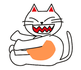 Fuku-chan happy cat sticker #1785748