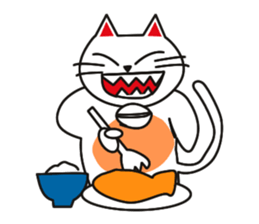 Fuku-chan happy cat sticker #1785750