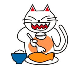 Fuku-chan happy cat sticker #1785750