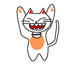 Fuku-chan happy cat sticker #1785751