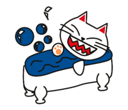 Fuku-chan happy cat sticker #1785753