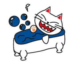 Fuku-chan happy cat sticker #1785753