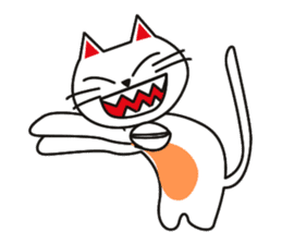 Fuku-chan happy cat sticker #1785754