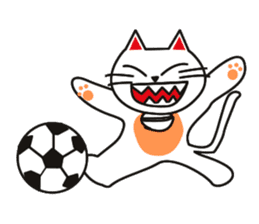 Fuku-chan happy cat sticker #1785758