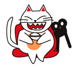 Fuku-chan happy cat sticker #1785759