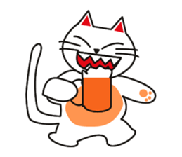 Fuku-chan happy cat sticker #1785763