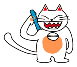Fuku-chan happy cat sticker #1785766