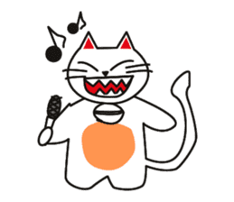 Fuku-chan happy cat sticker #1785768