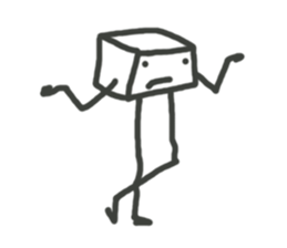 reticent Sugar cube sticker #1785824