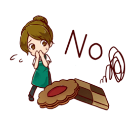 A healing type of cafe clerk[ENG] sticker #1785909