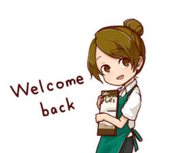 A healing type of cafe clerk[ENG] sticker #1785923
