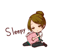 A healing type of cafe clerk[ENG] sticker #1785930