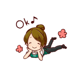 A healing type of cafe clerk[ENG] sticker #1785938