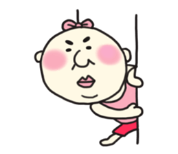 ribbon middle aged man sticker #1786145