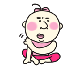 ribbon middle aged man sticker #1786178