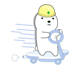 sirokuma YURU-LIFE sticker #1786360