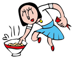 RAMEN Girl sticker #1786490