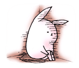 Feeble rabbit sticker #1787173