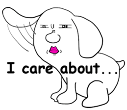 A sticker dog(English version) sticker #1787468