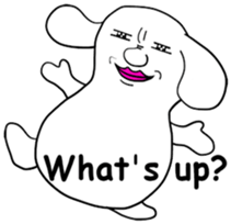 A sticker dog(English version) sticker #1787483