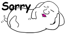 A sticker dog(English version) sticker #1787491