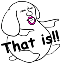 A sticker dog(English version) sticker #1787496