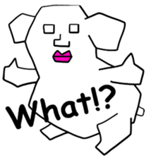 A sticker dog(English version) sticker #1787497