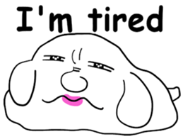 A sticker dog(English version) sticker #1787499