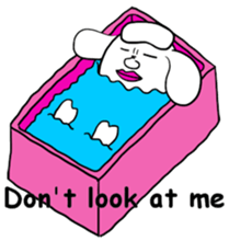 A sticker dog(English version) sticker #1787502