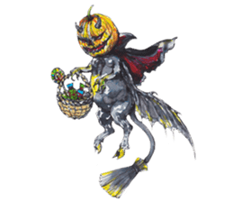 A little Ink Demon and Usagi sticker #1787994