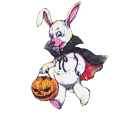 A little Ink Demon and Usagi sticker #1787998