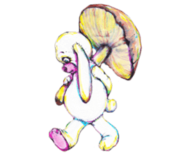 A little Ink Demon and Usagi sticker #1788000