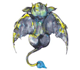 A little Ink Demon and Usagi sticker #1788005