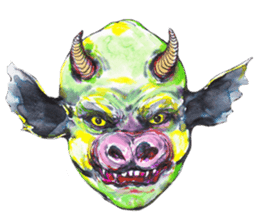 A little Ink Demon and Usagi sticker #1788016